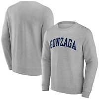Men's Gray Gonzaga Bulldogs Basic Arch Sweatshirt