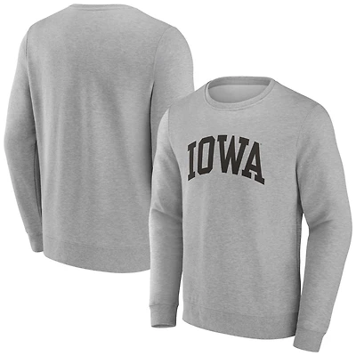 Men's Gray Iowa Hawkeyes Basic Arch Sweatshirt