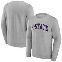 Men's Gray Kansas State Wildcats Basic Arch Sweatshirt