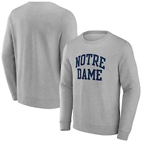 Men's Gray Notre Dame Fighting Irish Basic Arch Sweatshirt