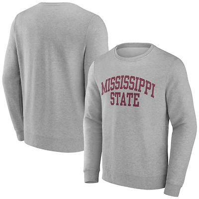 Men's Gray Mississippi State Bulldogs Basic Arch Sweatshirt