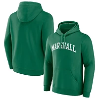 Men's Kelly Green Marshall Thundering Herd Basic Arch Pullover Hoodie
