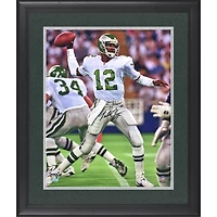Randall Cunningham Philadelphia Eagles Autographed Framed 16" x 20" White Uniform Throwing Photograph