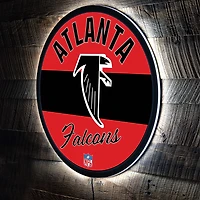 Atlanta Falcons 23" LED Retro Logo Round Wall Sign