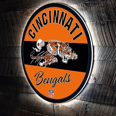 Cincinnati Bengals 23" LED Retro Logo Round Wall Sign