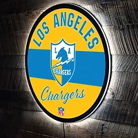 Los Angeles Chargers 23" LED Retro Logo Round Wall Sign