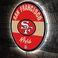 San Francisco 49ers 23" LED Retro Logo Round Wall Sign