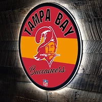 Tampa Bay Buccaneers 23" LED Retro Logo Round Wall Sign