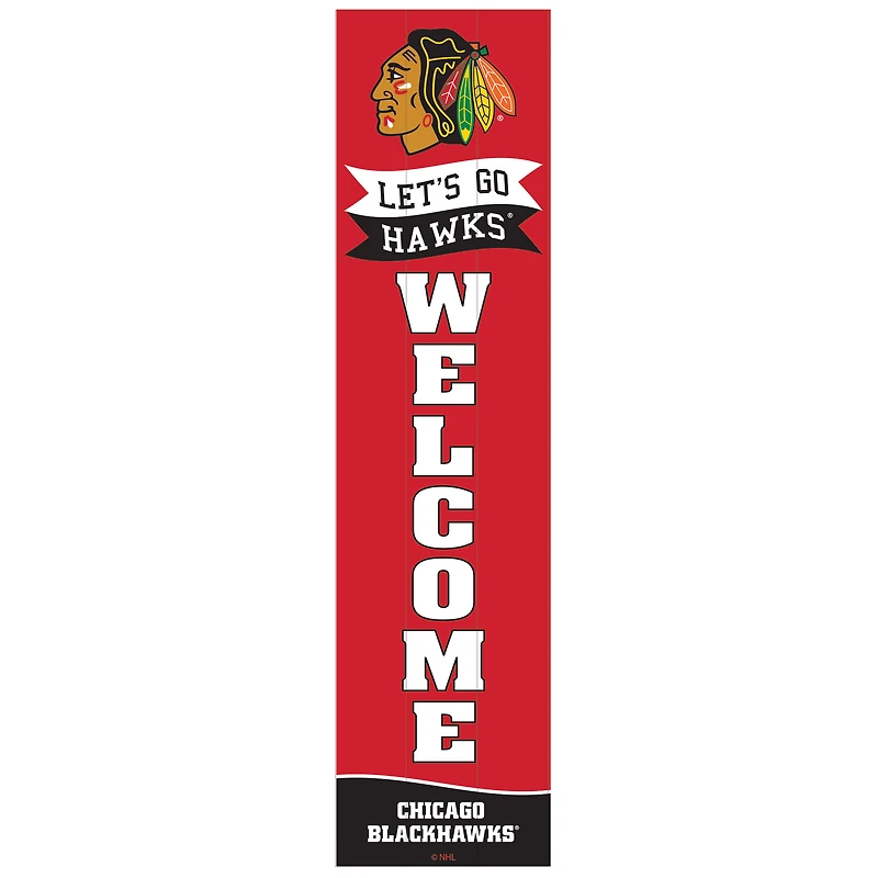 Chicago Blackhawks 47" Leaner Fan Sign