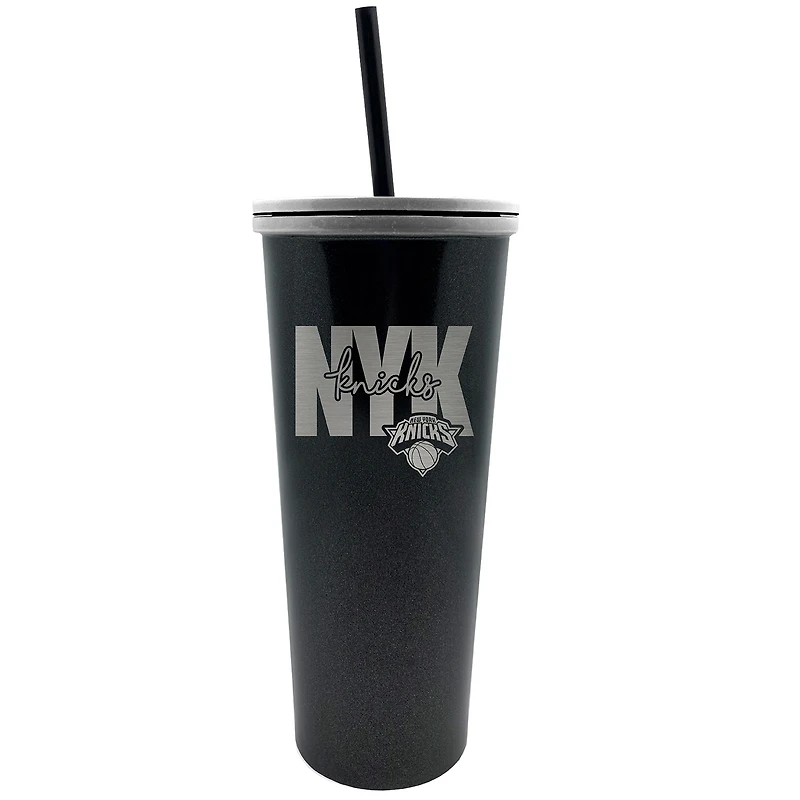 New York Knicks 24oz. Onyx Skinny Tumbler
