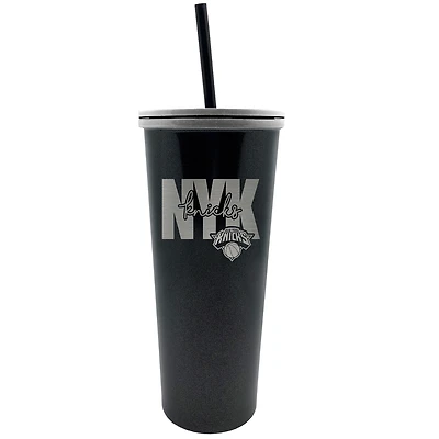 New York Knicks 24oz. Onyx Skinny Tumbler