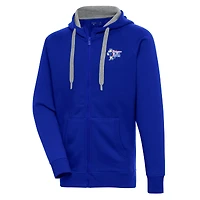 Men's Antigua  Blue Delaware Blue Coats Victory Full-Zip Hoodie