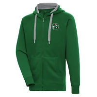 Men's Antigua  Forest Green Maine Celtics Victory Full-Zip Hoodie