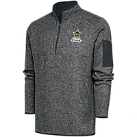 Men's Antigua  Heather Charcoal Salt Lake City Stars Big & Tall Fortune Quarter-Zip Pullover Jacket