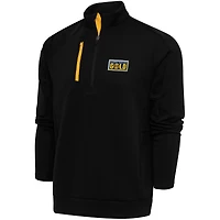Men's Antigua  Black Grand Rapids Gold Generation Quarter-Zip Pullover Top