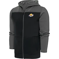 Men's Antigua  Steel/Charcoal South Bay Lakers Protect Full-Zip Hoodie