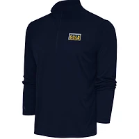 Men's Antigua  Navy Grand Rapids Gold Tribute Quarter-Zip Pullover Top