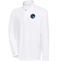 Men's Antigua  White Iowa Wolves Tribute Quarter-Zip Pullover Top