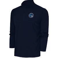 Men's Antigua  Navy Iowa Wolves Tribute Quarter-Zip Pullover Top