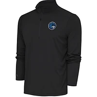 Men's Antigua  Charcoal Iowa Wolves Tribute Quarter-Zip Pullover Top