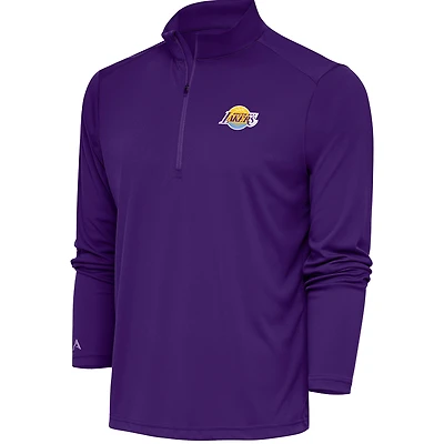 Men's Antigua Purple South Bay Lakers Tribute Quarter-Zip Pullover Top