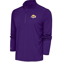 Men's Antigua  Purple South Bay Lakers Tribute Quarter-Zip Pullover Top