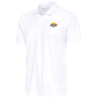 Men's Antigua White South Bay Lakers Big & Tall Tribute Polo