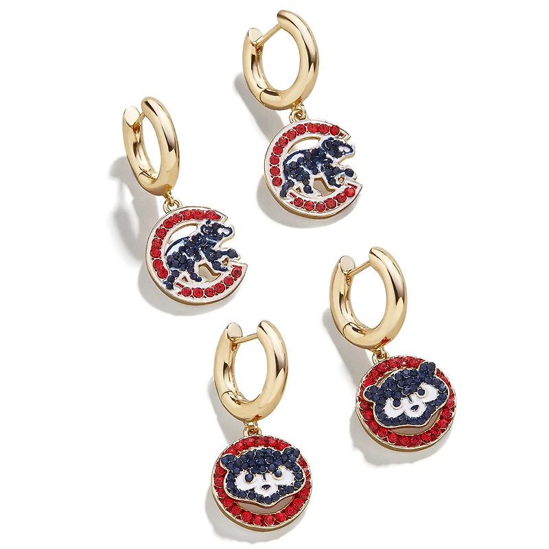 Women's BaubleBar Gold Chicago Cubs Team Earrings Set
