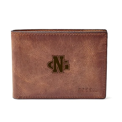 North Georgia Nighthawks Fossil Leather Derrick Front Pocket Bifold Wallet