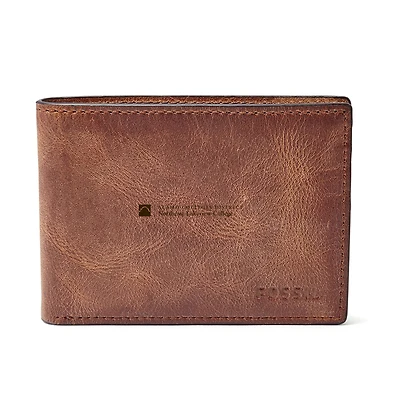 NLC Nighthawks Fossil Leather Derrick Front Pocket Bifold Wallet