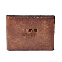 Surry Community College Fossil Leather Derrick Front Pocket Bifold Wallet
