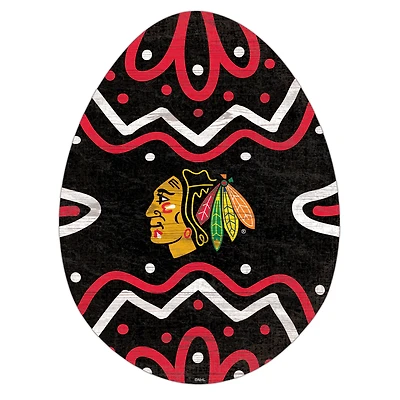 Chicago Blackhawks 12" Easter Egg Cutout Sign