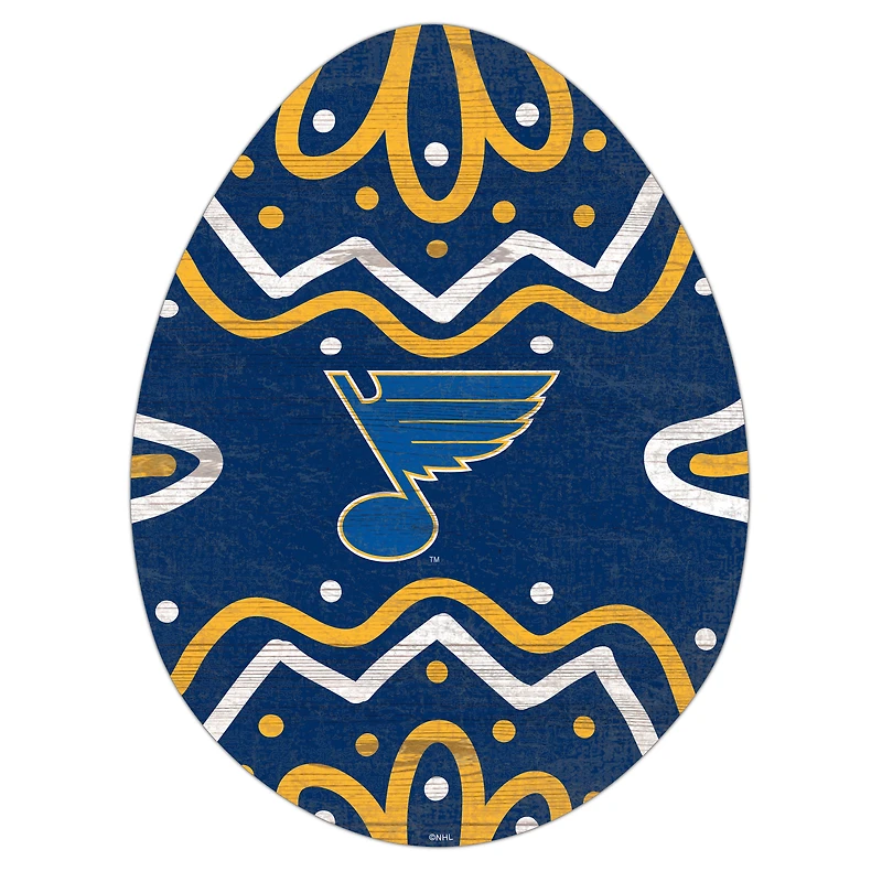 St. Louis Blues 12" Easter Egg Cutout Sign