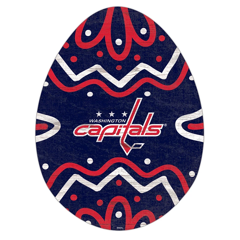Washington Capitals 12" Easter Egg Cutout Sign