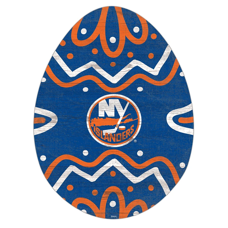 New York Islanders 12" Easter Egg Cutout Sign