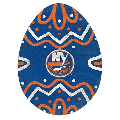 New York Islanders 12" Easter Egg Cutout Sign