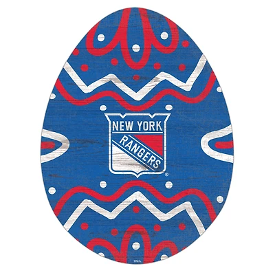 New York Rangers 12" Easter Egg Cutout Sign