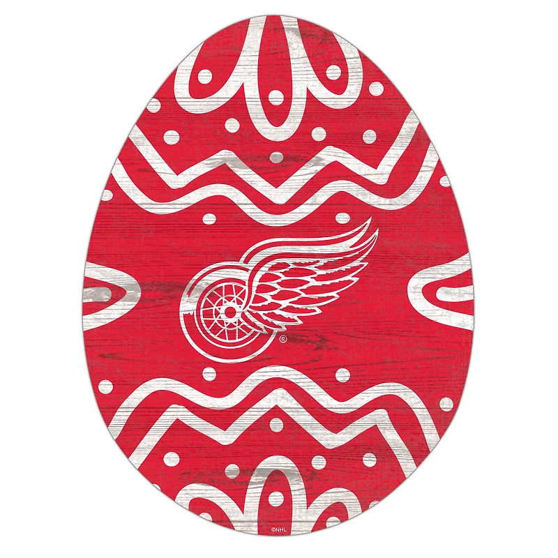 Detroit Red Wings 12" Easter Egg Cutout Sign