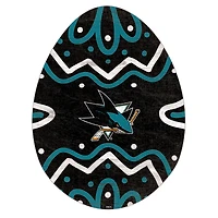 San Jose Sharks 12" Easter Egg Cutout Sign
