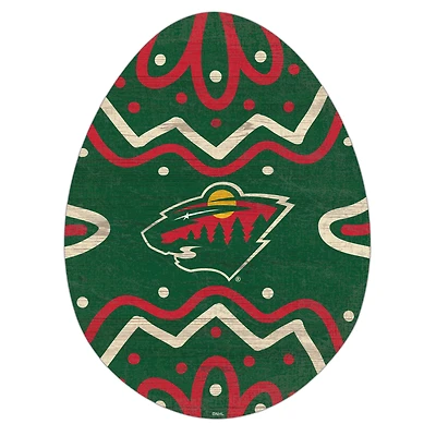 Minnesota Wild 12" Easter Egg Cutout Sign