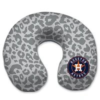 Houston Astros Cheetah Print Memory Foam Travel Pillow