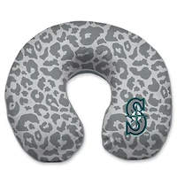 Seattle Mariners Cheetah Print Memory Foam Travel Pillow