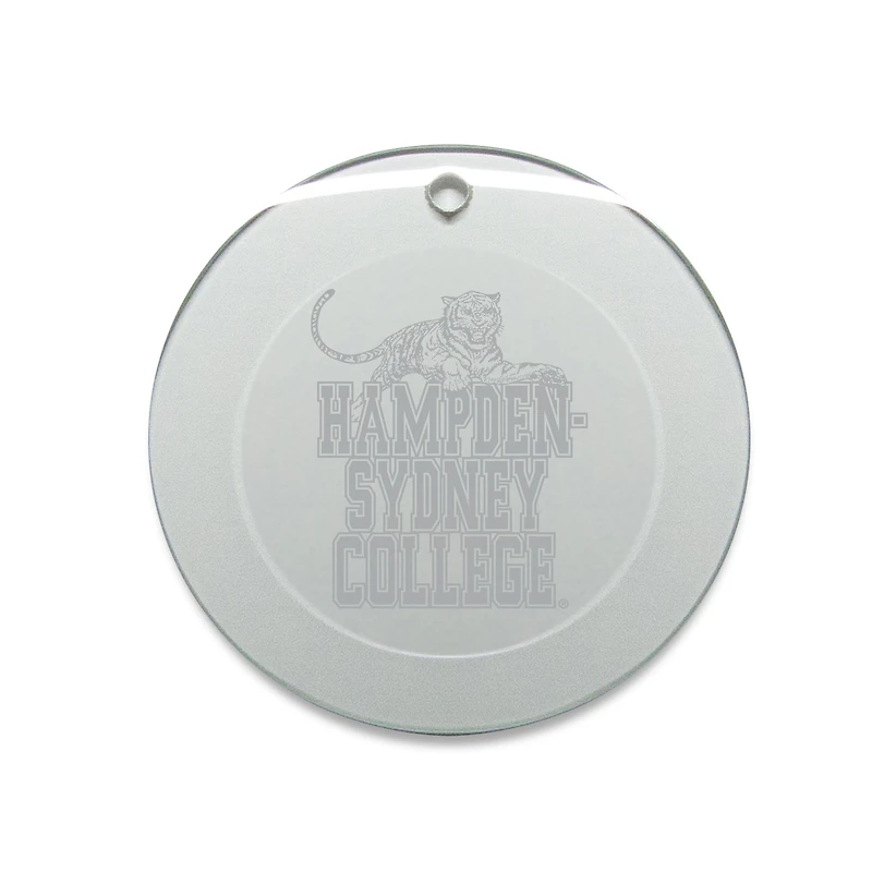 Hampden-Sydney College Tigers 3'' Round Glass Ornament