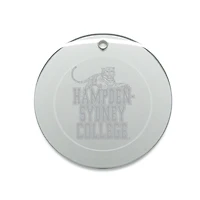 Hampden-Sydney College Tigers 3'' Round Glass Ornament