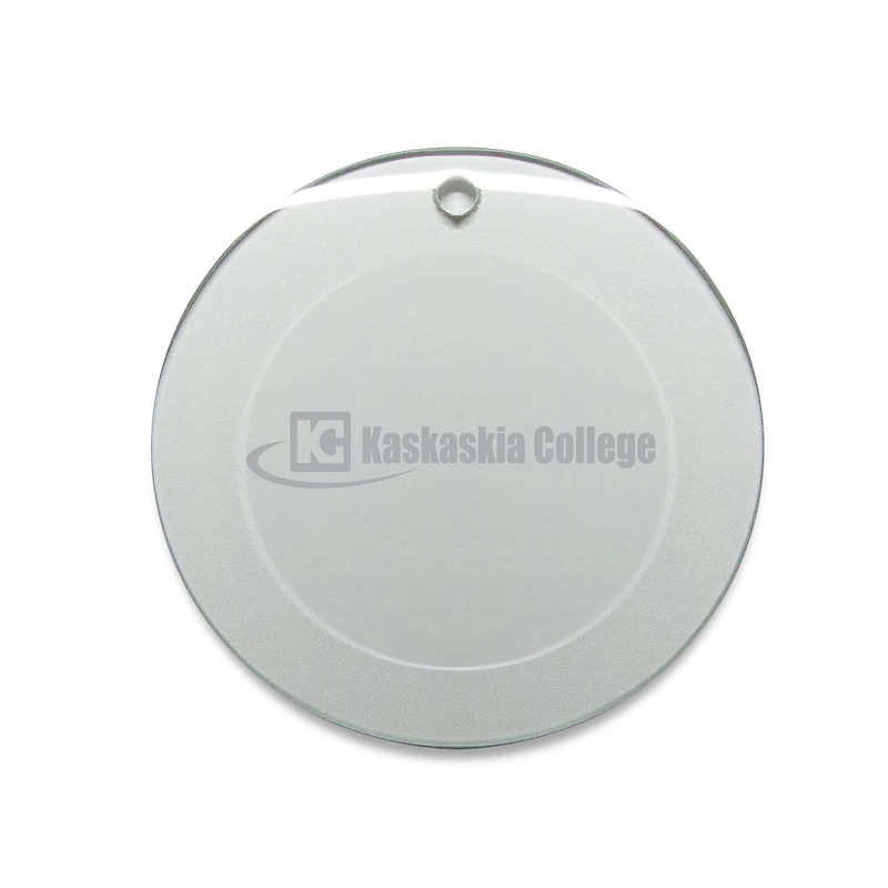 Kaskaskia College Blue Devils 3'' Round Glass Ornament