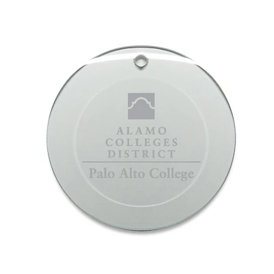 PAC Palominos 3'' Round Glass Ornament