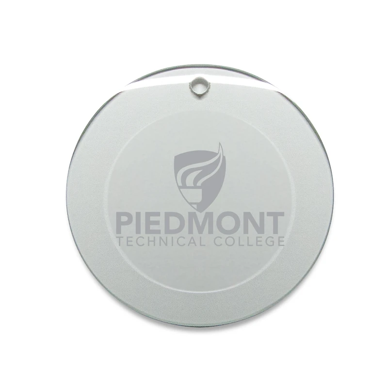 Piedmont Technical College 3'' Round Glass Ornament