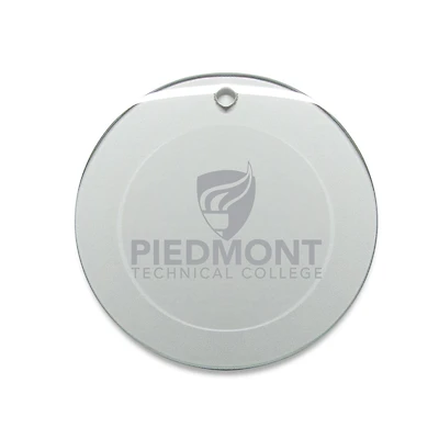 Piedmont Technical College 3'' Round Glass Ornament
