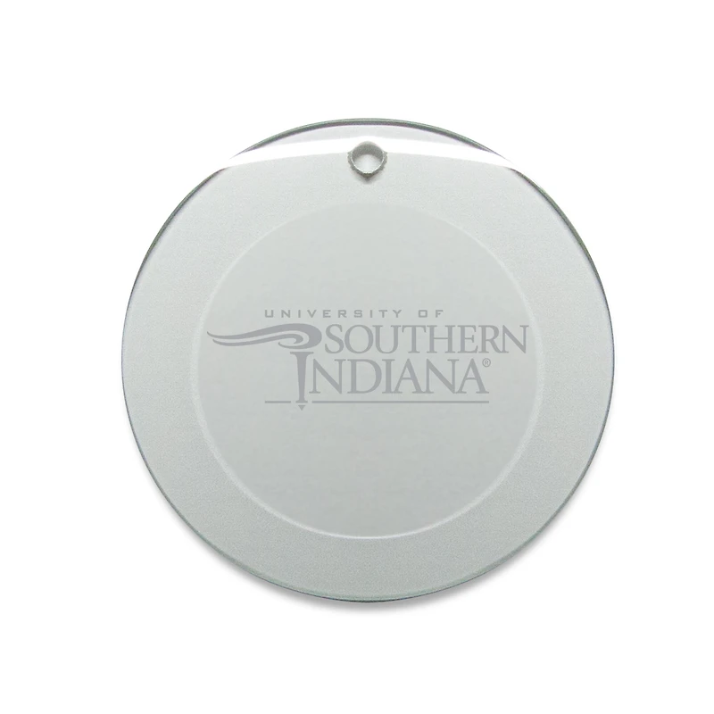 Southern Indiana Screaming Eagles 3'' Round Glass Ornament