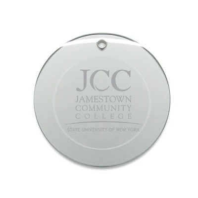 SUNY Jamestown Community College 3'' Round Glass Ornament